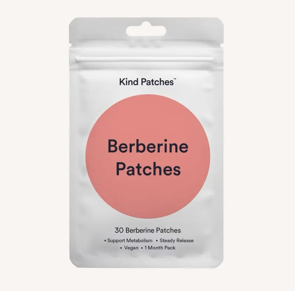 Kind Patches: 30 Metabolic Balance Patches, Berberine, Steady Release, Vegan, 1 Month Pack 