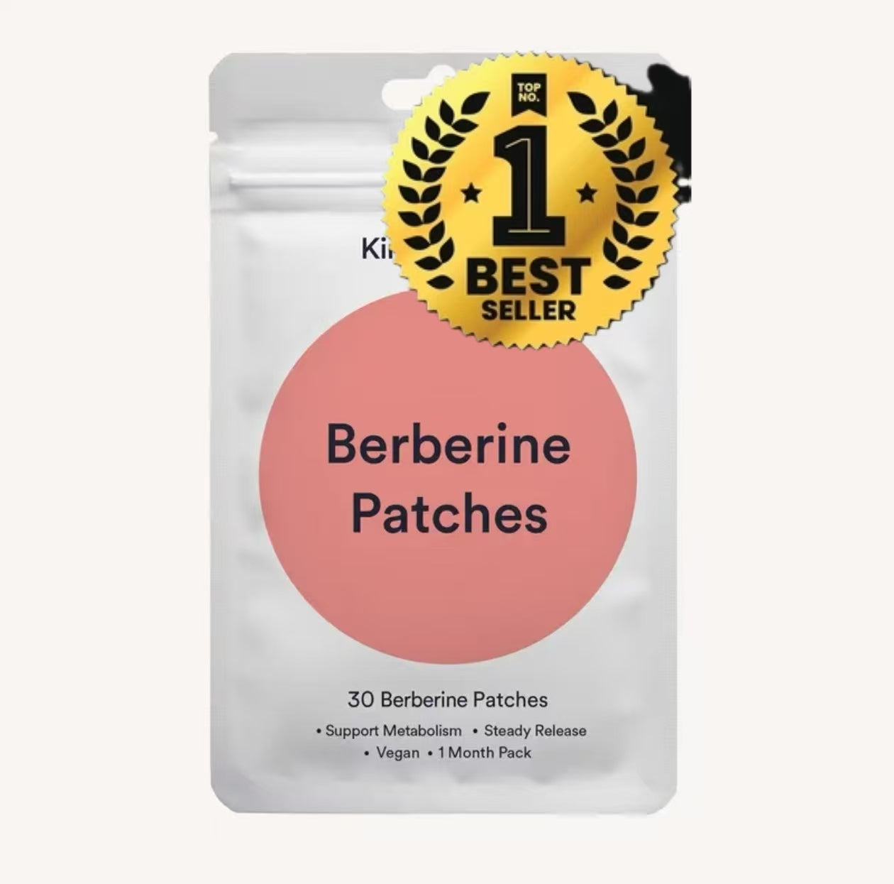 Kind Patches: 30 Metabolic Balance Patches, Berberine, Steady Release, Vegan, 1 Month Pack 