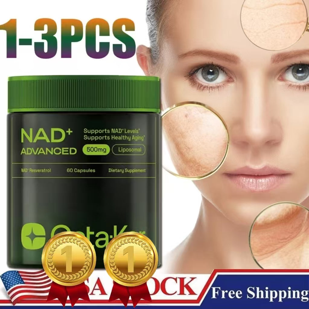Cata-Kor 500 mg -NAD+ Supplement for Skin Aging Support, Energy, and Focus -60 Count- Vitamin &amp; Wellness Supplements Dietary Healthcare Edible 