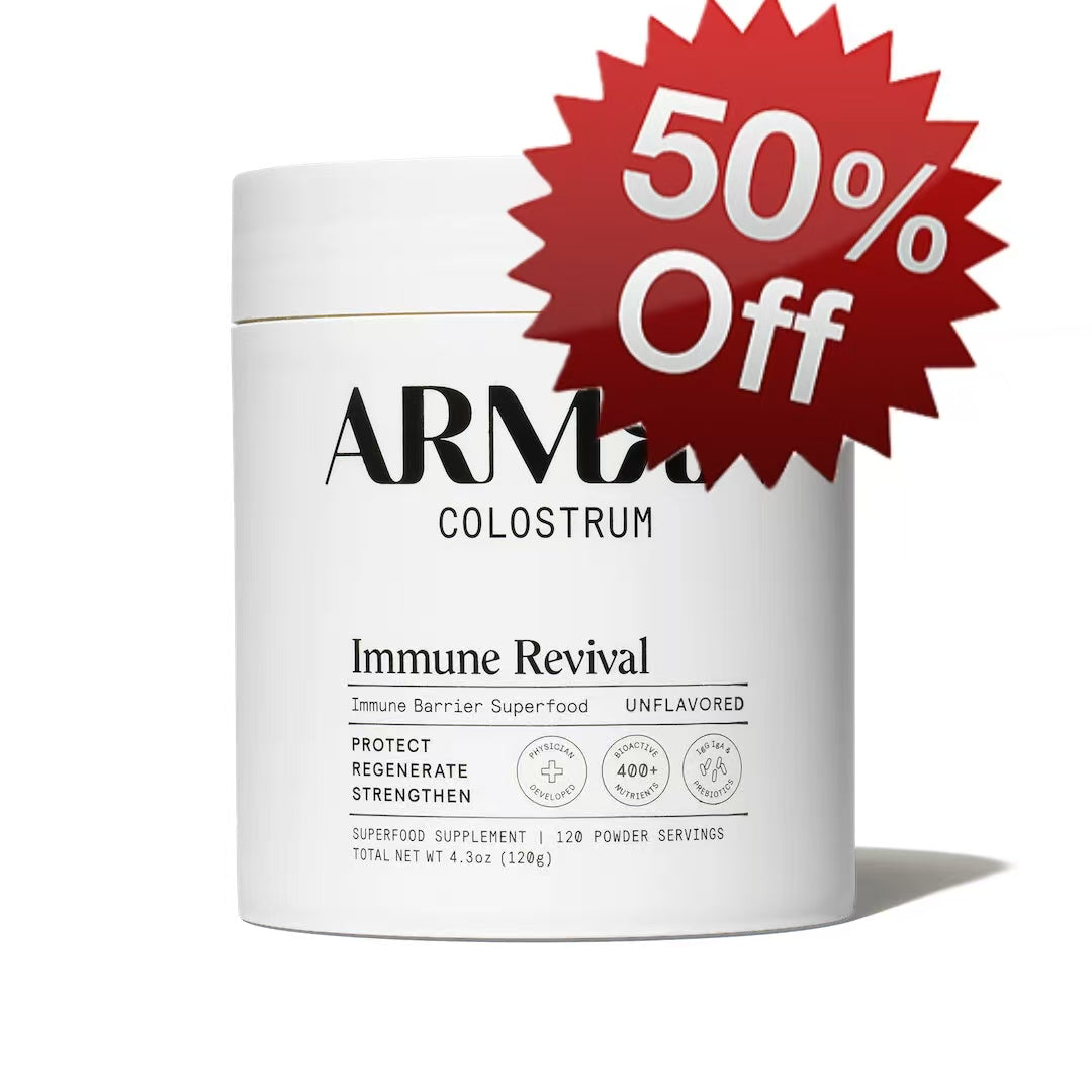 ARMRA Colostrum™ Powder | Unflavored | Gut Health &amp; Bloating | Skin &amp; Hair | Immunity | Keto, Gluten &amp; Fat-Free | 120 Servings 