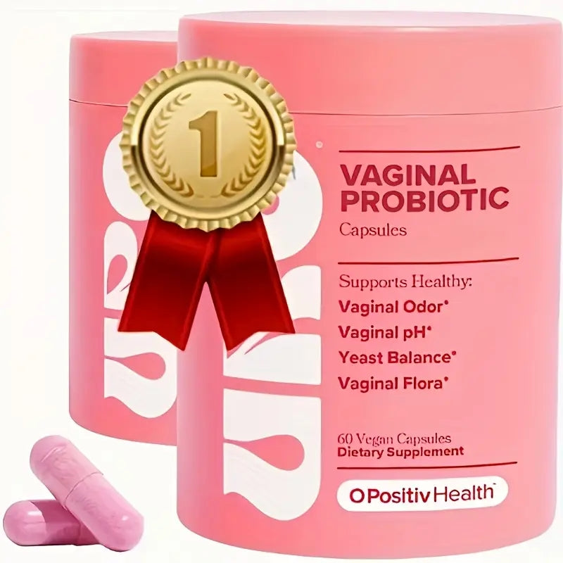 URO Vaginal Probiotics for Women pH Balance with Prebiotics &amp; Lactobacillus Probiotic Blend - Women's Vaginal Health Supplement - Promote Healthy Vaginal Odor &amp; Vaginal Flora, 60 Count (Pack of 1) 