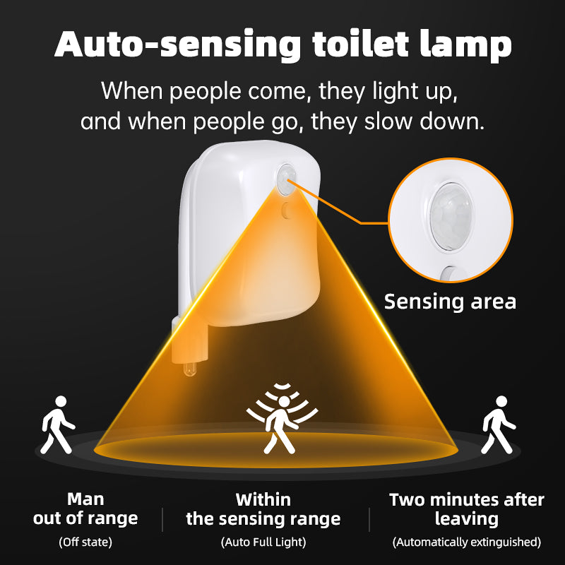 Toilet Night Lights with Motion Activated Sensor, 16 Colors LED Nightlight Inside Bowl, Cool Stuff for Bathroom Accessories Decor, Unique & Funny Housewarming Gadgets for Men/Kids 2026