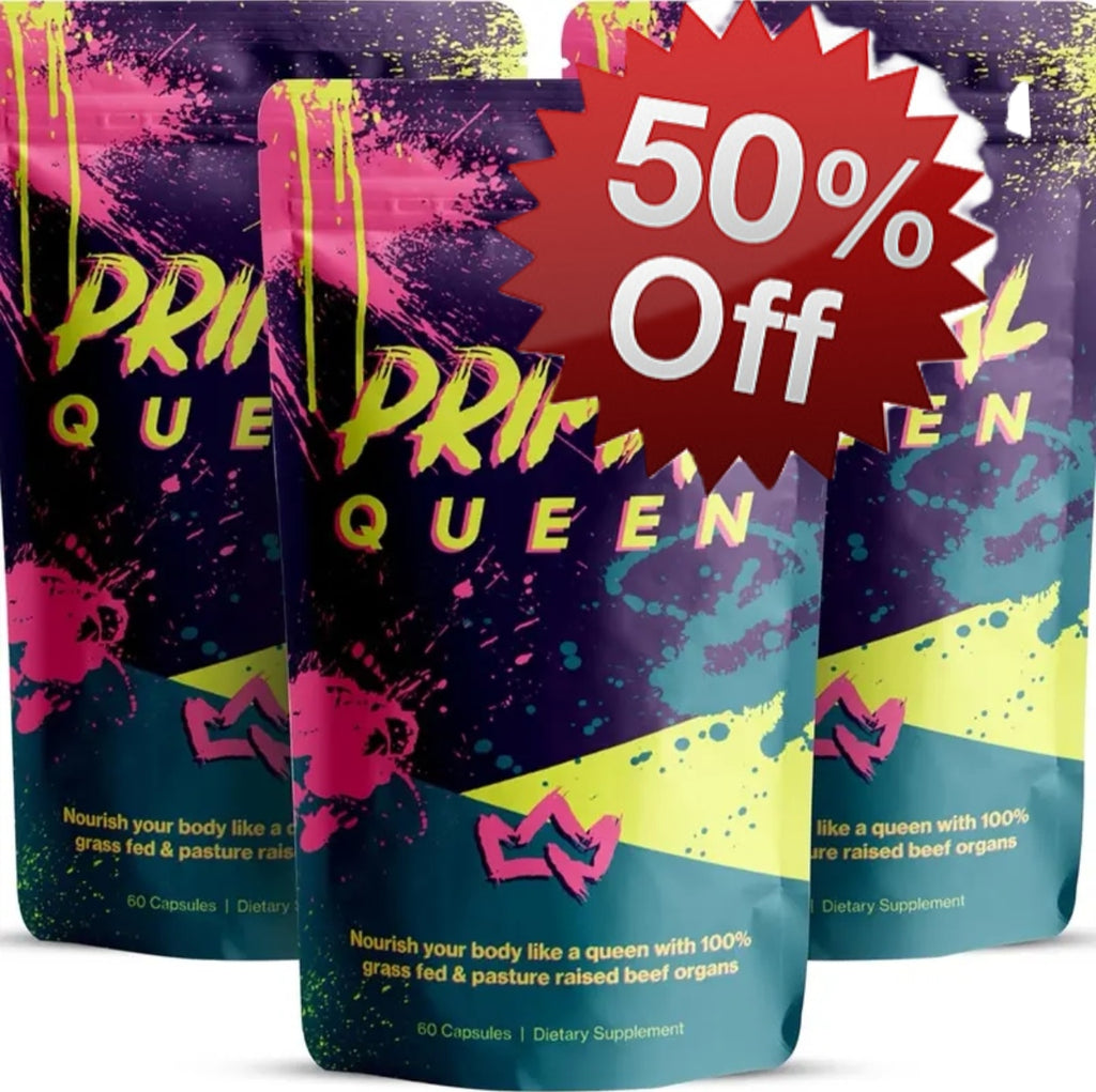 Primal Queen Beef Organ Superfood - 30 Day Refill, Female-Optimized Beef Organ Superfood Supplement (Beef Liver, Kidney, Heart, &amp; 3 More) - 100% Grass Fed, Pasture Raised Cattle - Balance Hormones, Energy, &amp; More for Women 
