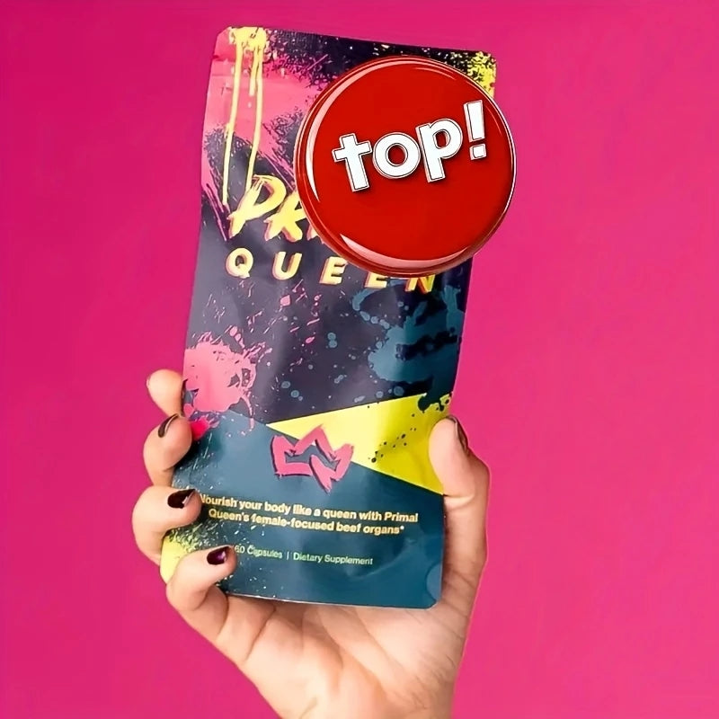 Primal Queen Beef Organ Superfood - 30 Day Refill, Female-Optimized Beef Organ Superfood Supplement (Beef Liver, Kidney, Heart, &amp; 3 More) - 100% Grass Fed, Pasture Raised Cattle - Balance Hormones, Energy, &amp; More for Women 